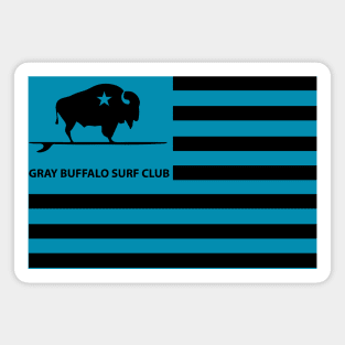 Surfing Buffalo - Flag Design Magnet